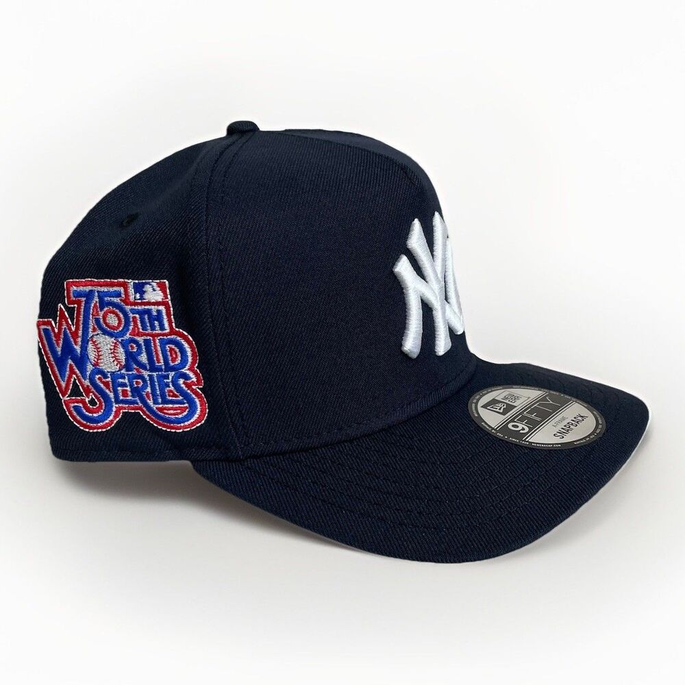 New Era NY Yankees 75th World Series 9Fifty A-Frame Men Snapback Navy Blue White